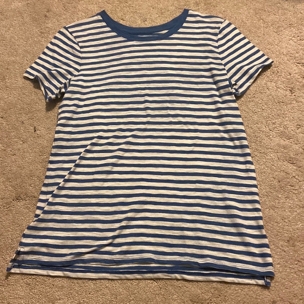 Blue striped summer shirt